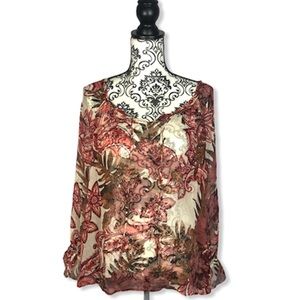 Lucky Brand Sheer Blouse